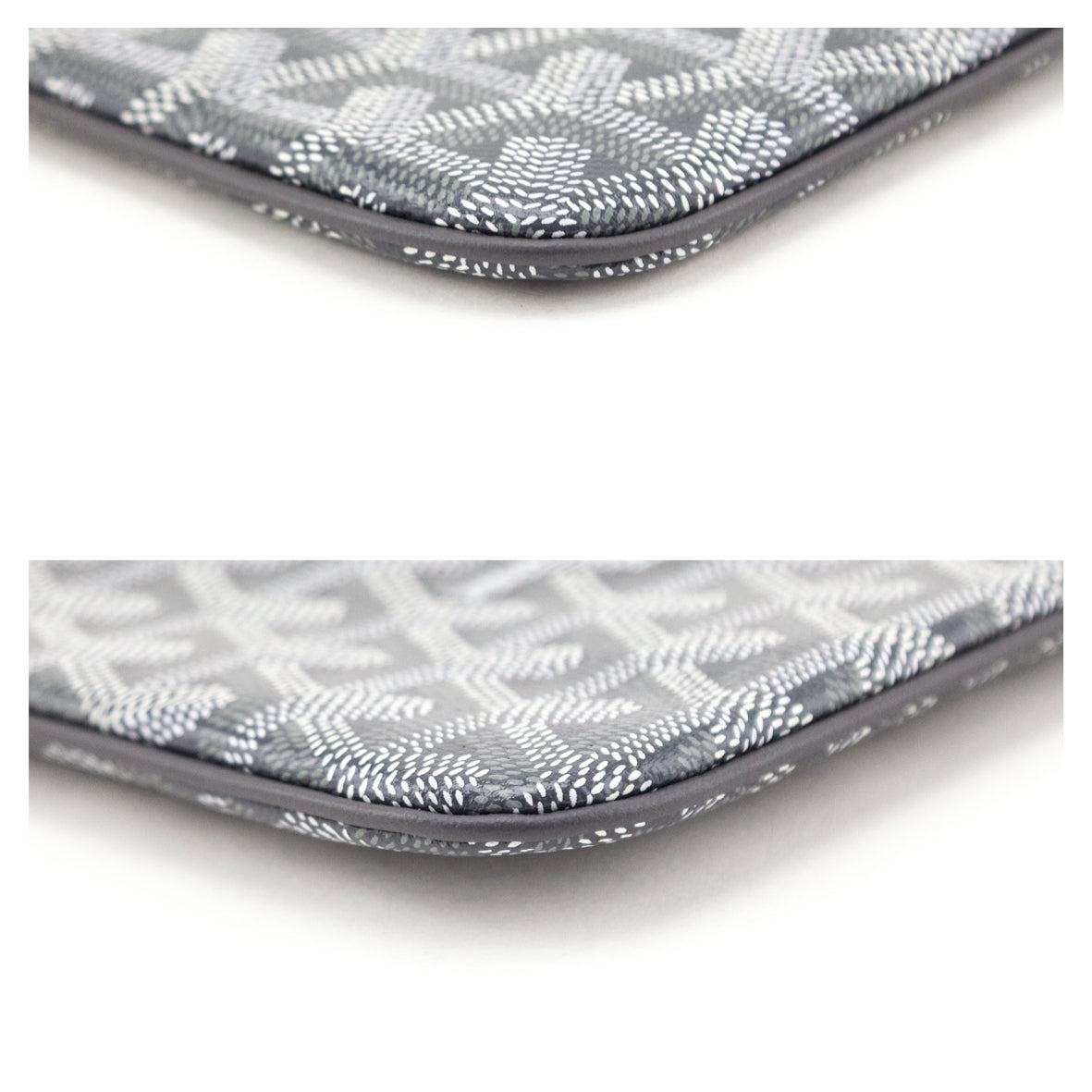 Goyard Grey Goyardine Senat Pochette MM - Love that Bag etc - Preowned Authentic Designer Handbags & Preloved Fashions