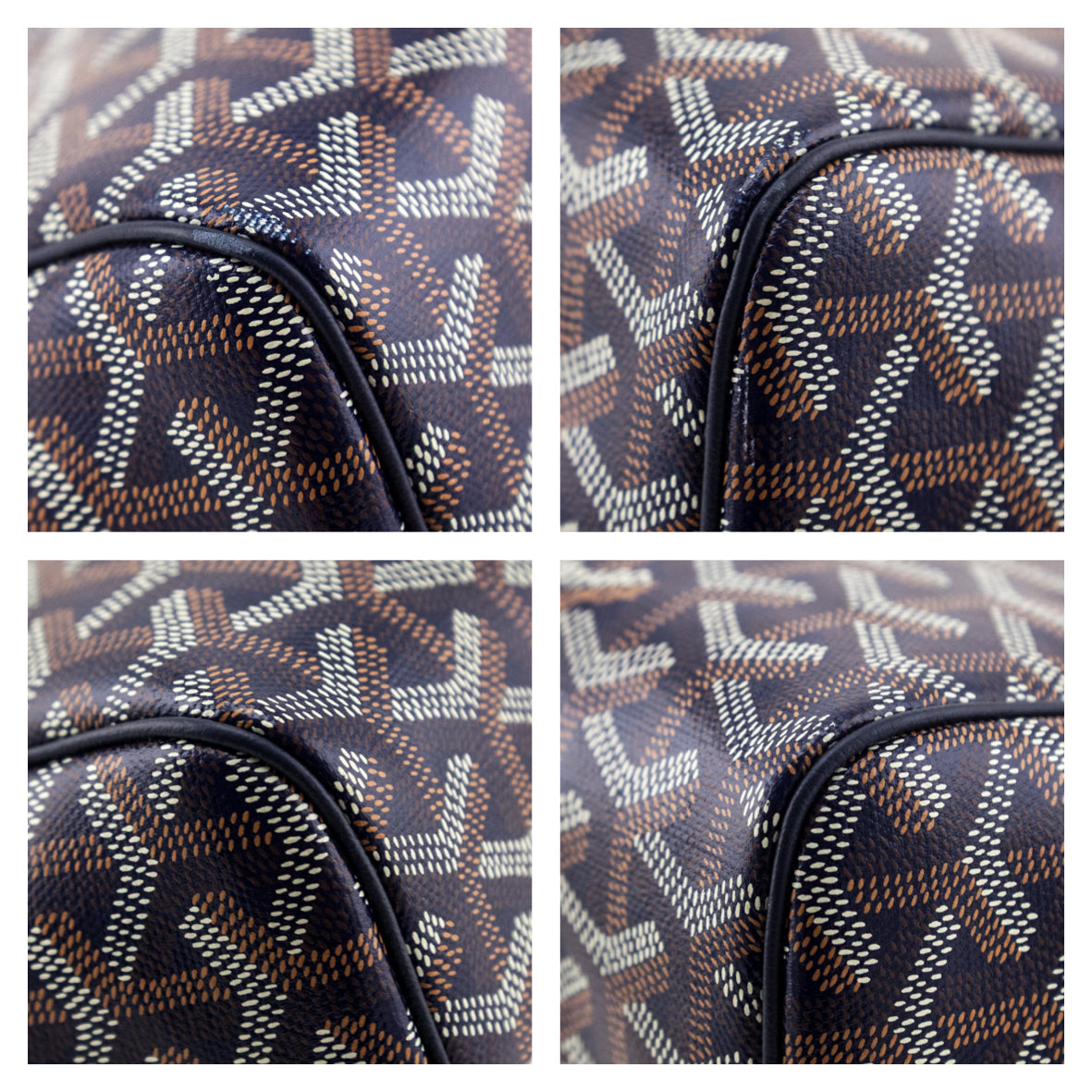 Goyard Navy Goyardine Rouette PM - Love that Bag etc - Preowned Authentic Designer Handbags & Preloved Fashions