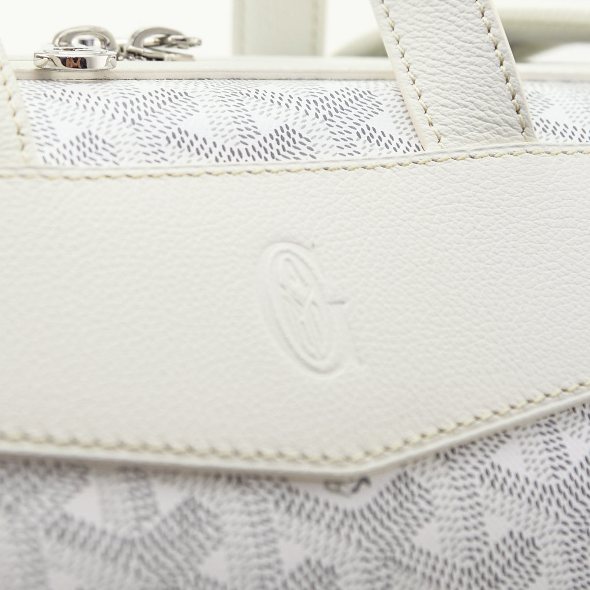 Goyard White Goyardine Calfskin Cisalpin Backpack - Love that Bag etc - Preowned Authentic Designer Handbags & Preloved Fashions