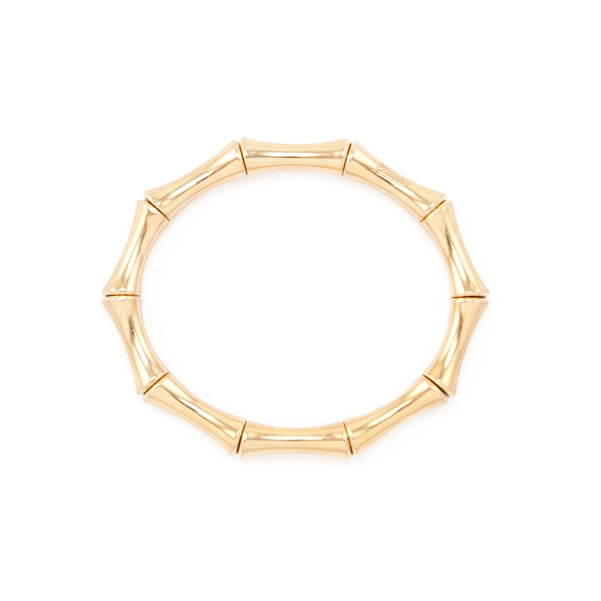 Gucci 18K Gold Stretch Bamboo Bangle - Love that Bag etc - Preowned Authentic Designer Handbags & Preloved Fashions