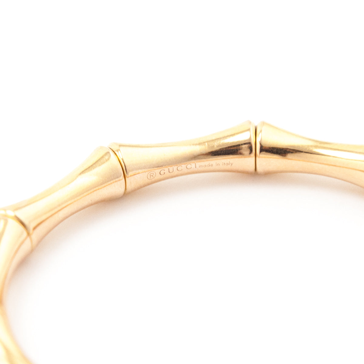 Gucci 18K Gold Stretch Bamboo Bangle - Love that Bag etc - Preowned Authentic Designer Handbags & Preloved Fashions