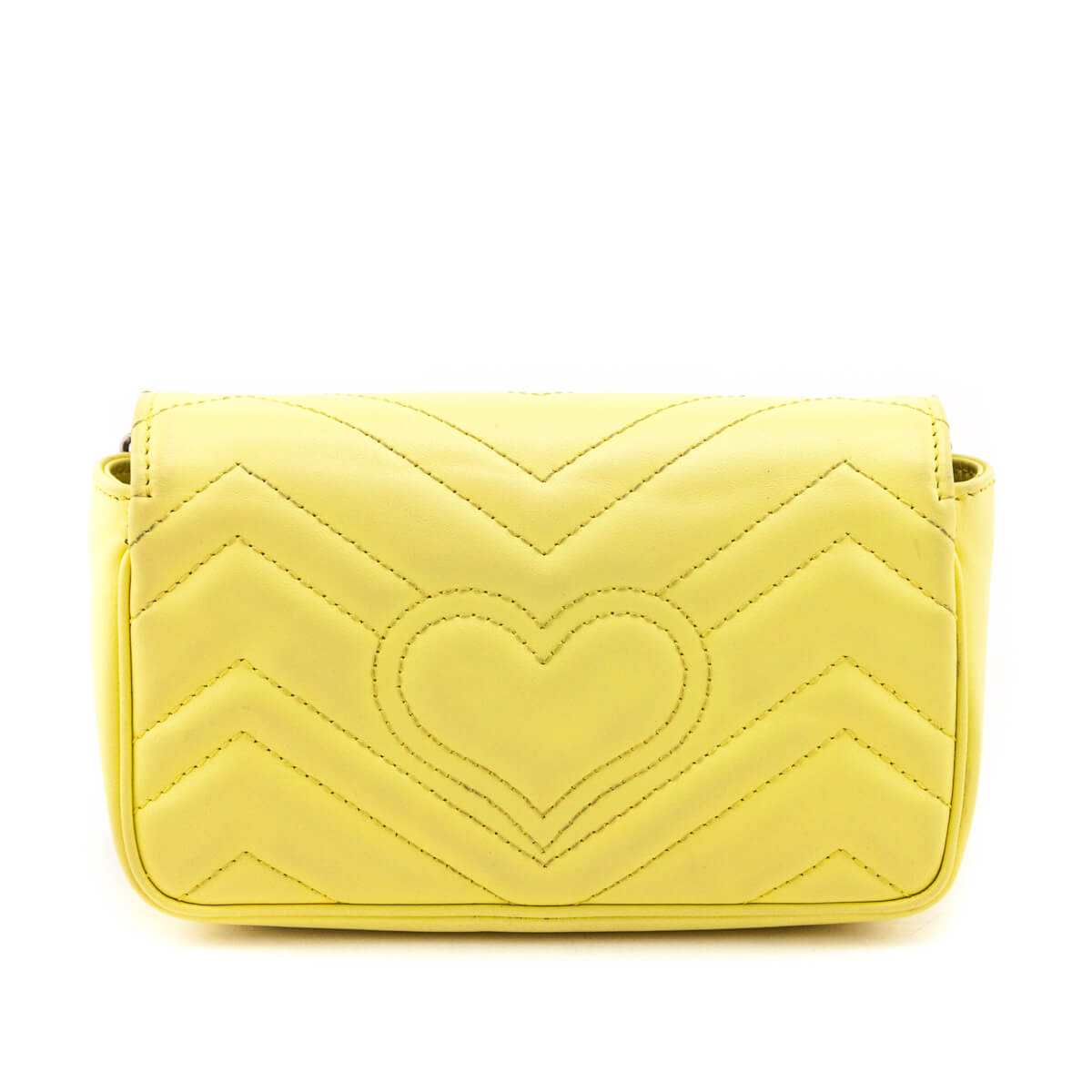 Gucci Banana Calfskin Matelasse Super Mini GG Marmont Bag - Love that Bag etc - Preowned Authentic Designer Handbags & Preloved Fashions