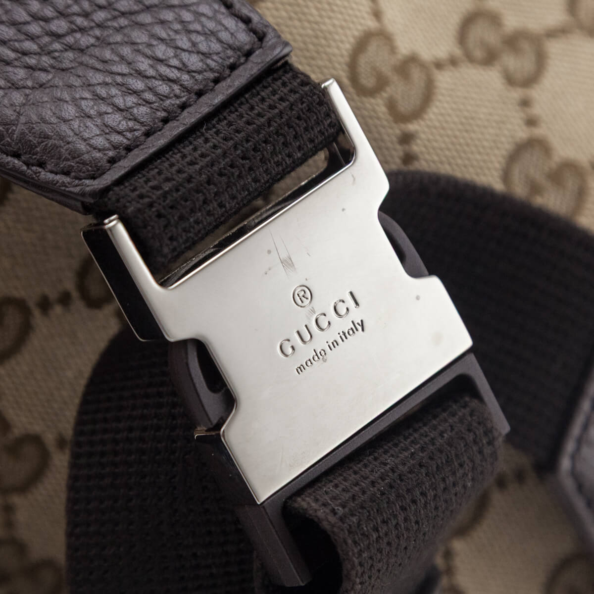 Gucci Beige GG Canvas Belt Bag