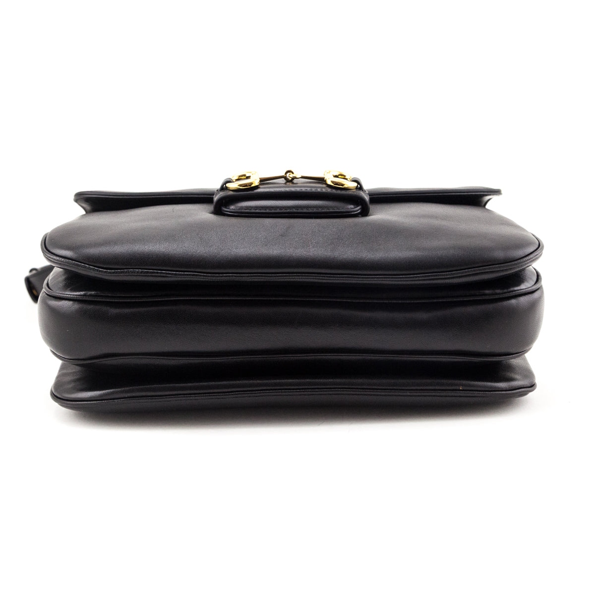 Gucci Black Arabella Calfskin Horsebit 1955 Soft Medilum Shoulder Bag - Love that Bag etc - Preowned Authentic Designer Handbags & Preloved Fashions