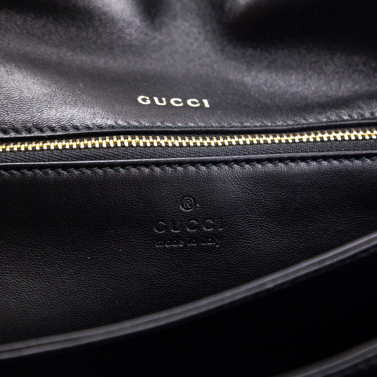 Gucci Black Arabella Calfskin Horsebit 1955 Soft Medilum Shoulder Bag - Love that Bag etc - Preowned Authentic Designer Handbags & Preloved Fashions