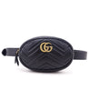 Gucci Black Calfskin Matelasse GG Marmont Belt Bag - Love that Bag etc - Preowned Authentic Designer Handbags & Preloved Fashions