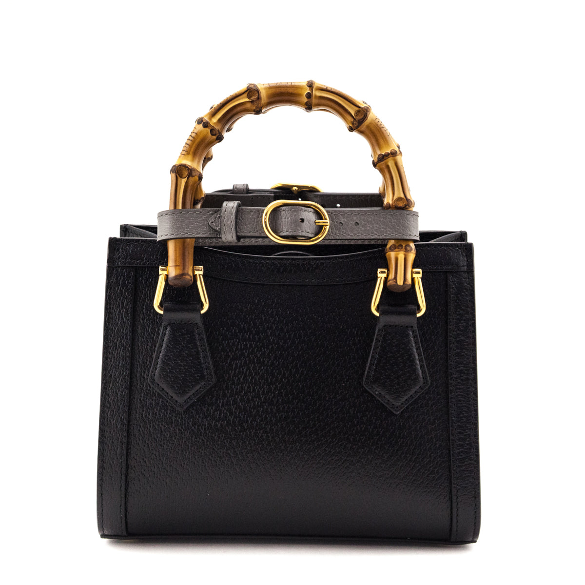 Gucci Black Calfskin Mini Diana Tote Bag