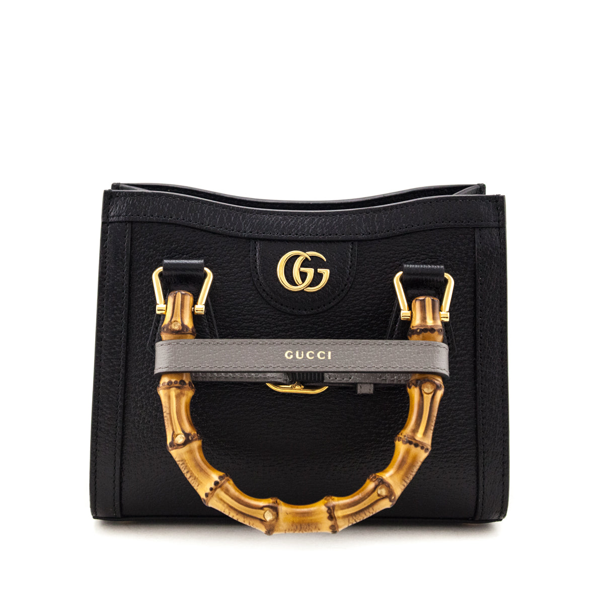 Gucci Black Calfskin Mini Diana Tote Bag