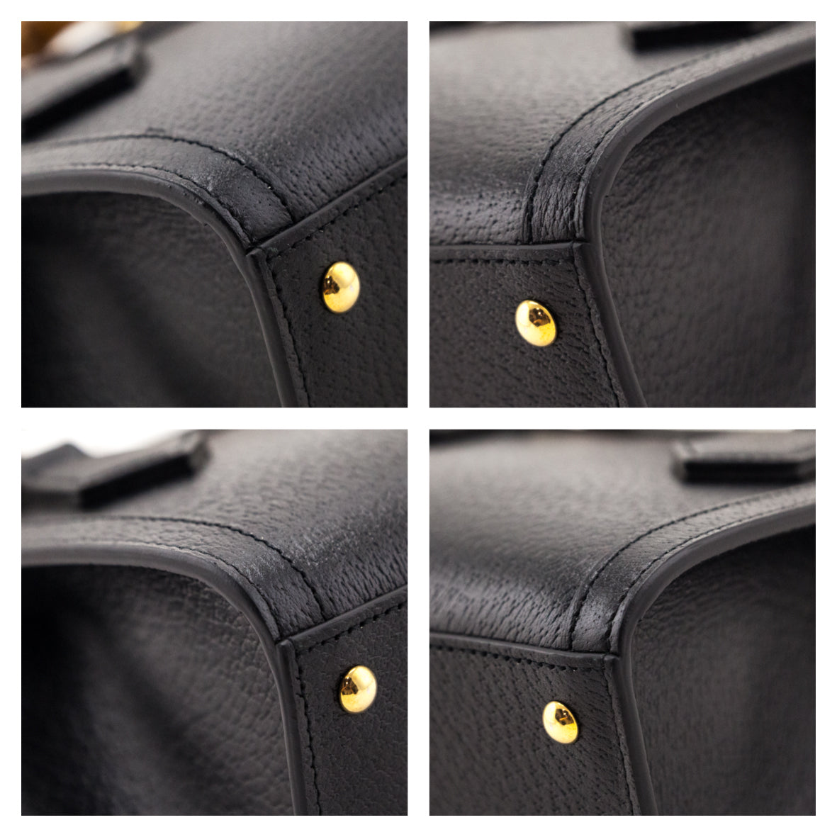 Gucci Black Calfskin Mini Diana Tote Bag