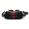 Gucci Black GG Monogram Small Horsebit Web Handbag - Love that Bag etc - Preowned Authentic Designer Handbags & Preloved Fashions