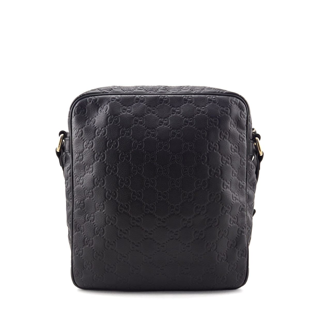 Gucci Black Guccissima Messenger Bag
