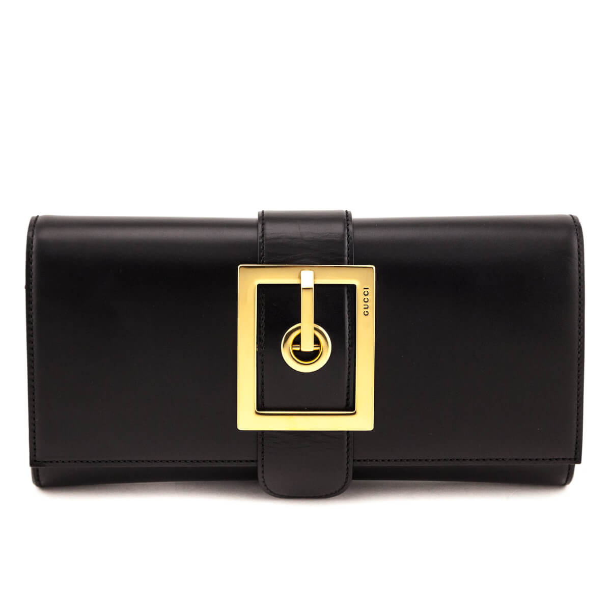 Gucci Black Lady Buckle Clutch - Love that Bag etc - Preowned Authentic Designer Handbags & Preloved Fashions