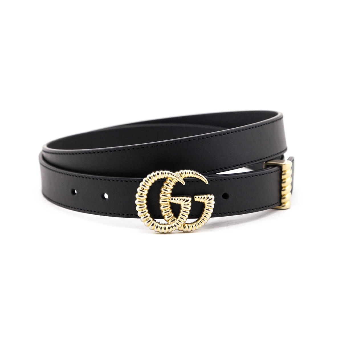 Gucci Black Leather Torchon GG Belt Size XL - Love that Bag etc - Preowned Authentic Designer Handbags & Preloved Fashions