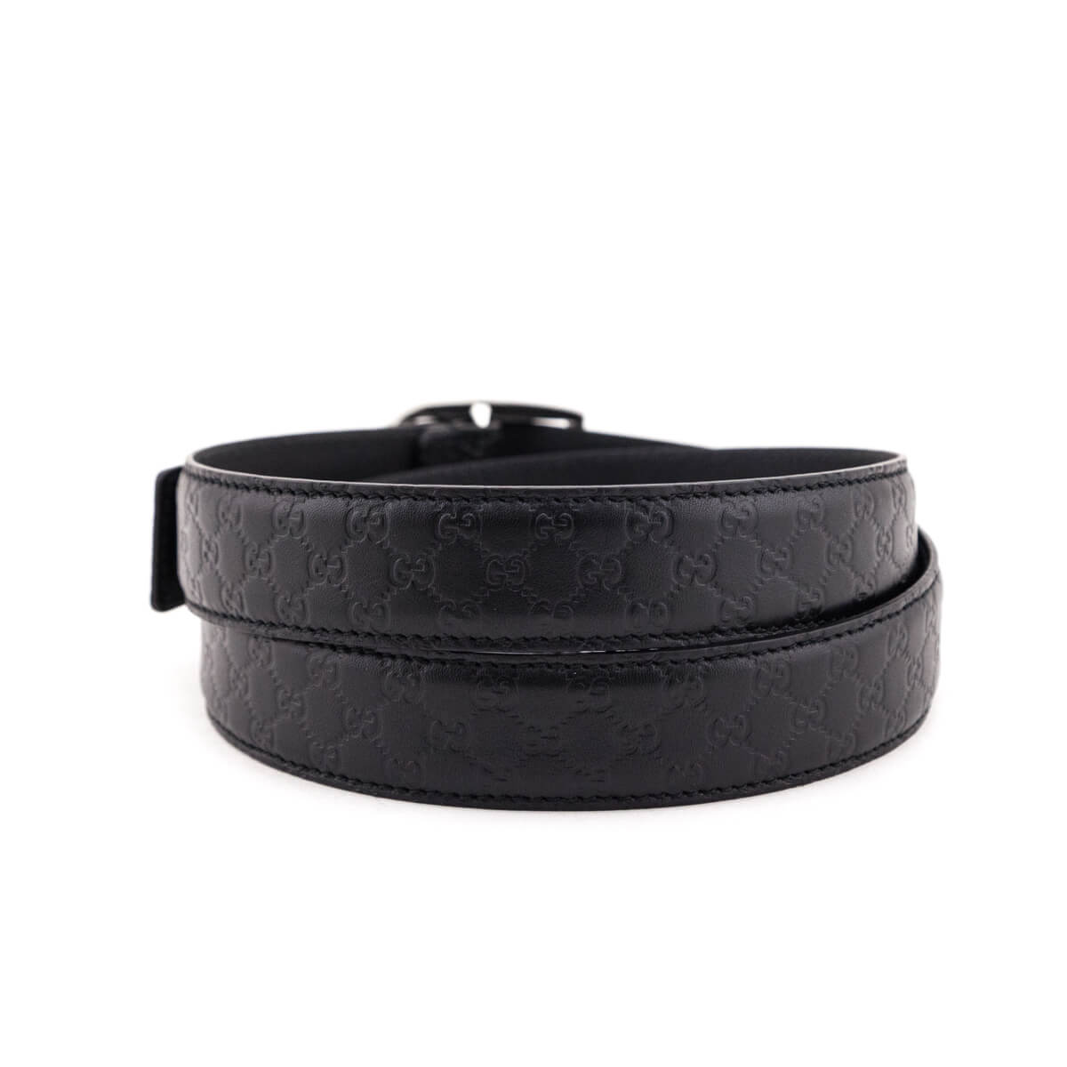 Gucci Black Microguccissima Belt Size XL - Love that Bag etc - Preowned Authentic Designer Handbags & Preloved Fashions