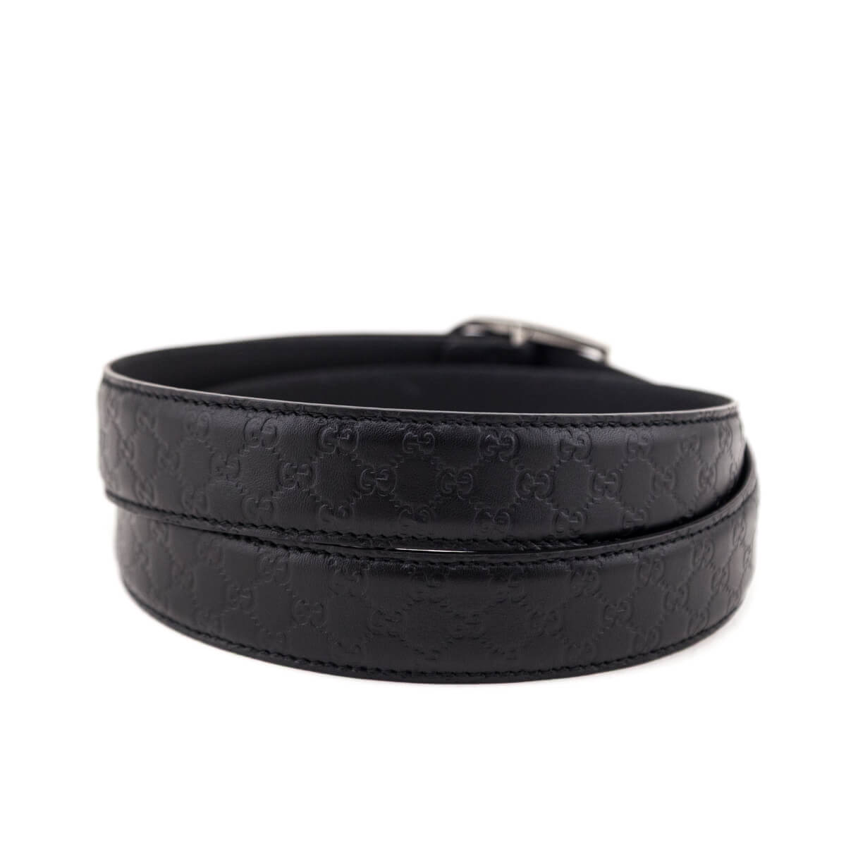 Gucci Black Microguccissima Belt Size XL - Love that Bag etc - Preowned Authentic Designer Handbags & Preloved Fashions