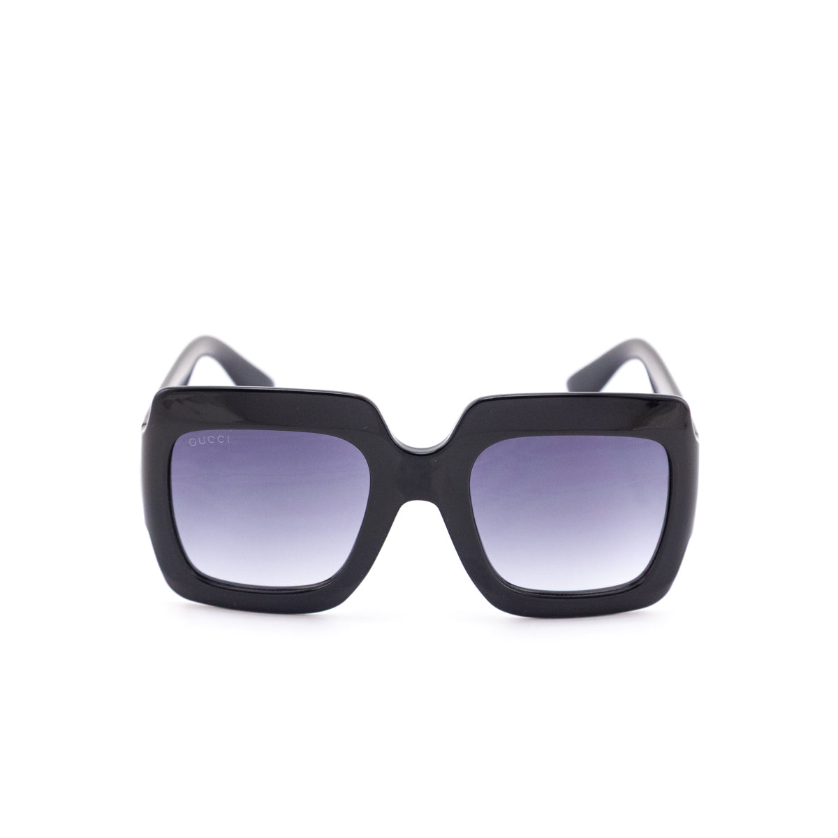 Gucci Black Oversized Square Gradient Sunglasses
