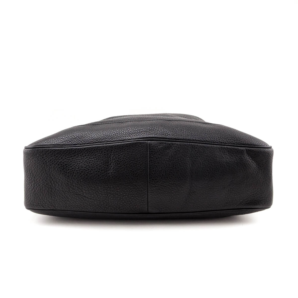 Gucci Black Pebbled Calfskin Medium Diana Bamboo Shoulder Bag - Love that Bag etc - Preowned Authentic Designer Handbags & Preloved Fashions