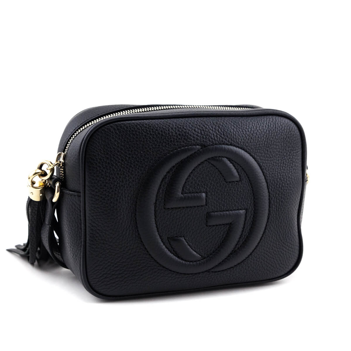 Gucci Black Pebbled Calfskin Small Soho Disco Bag - Love that Bag etc - Preowned Authentic Designer Handbags & Preloved Fashions