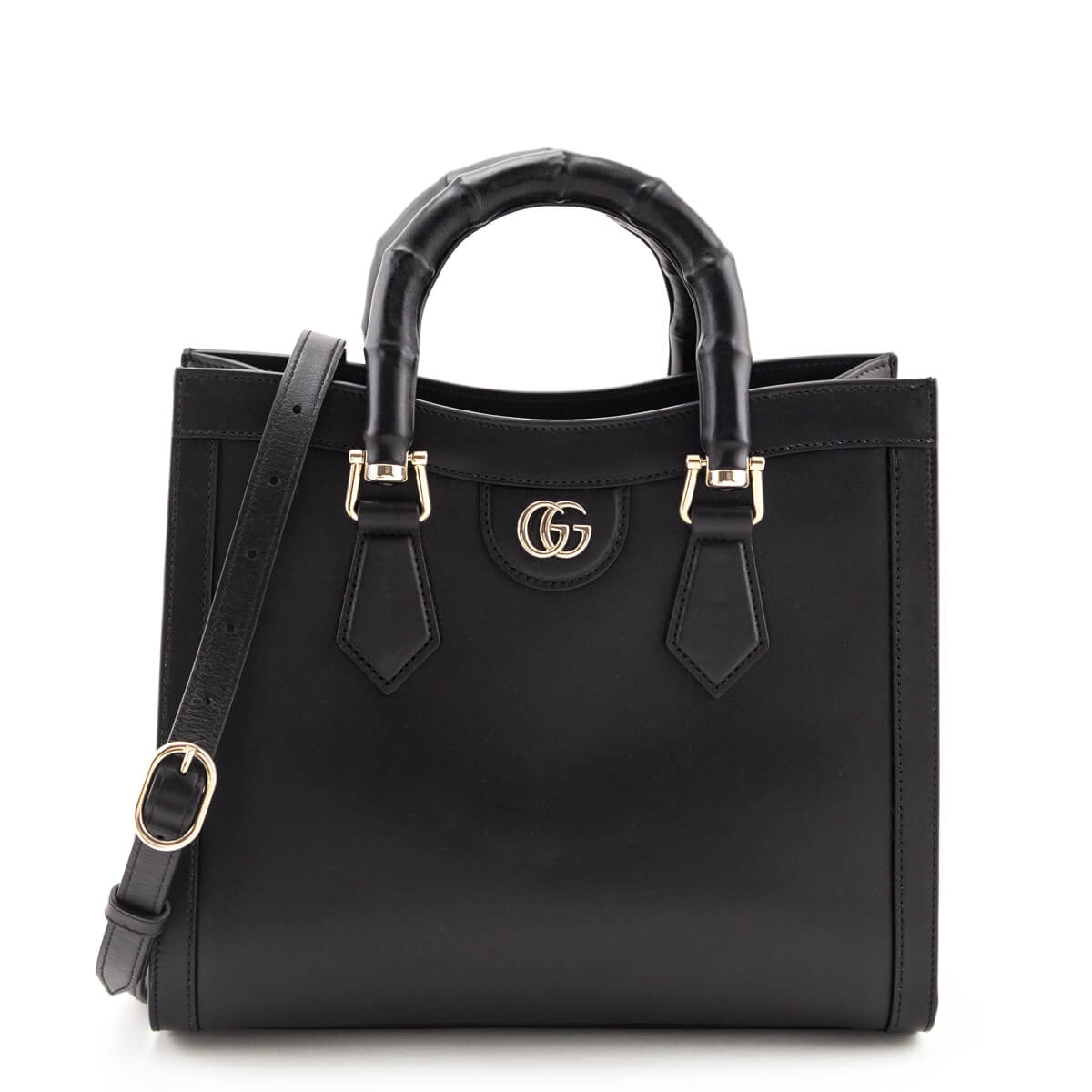 Gucci Black Sweetbread Calfskin Small Diana Tote Bag - Love that Bag etc - Preowned Authentic Designer Handbags & Preloved Fashions