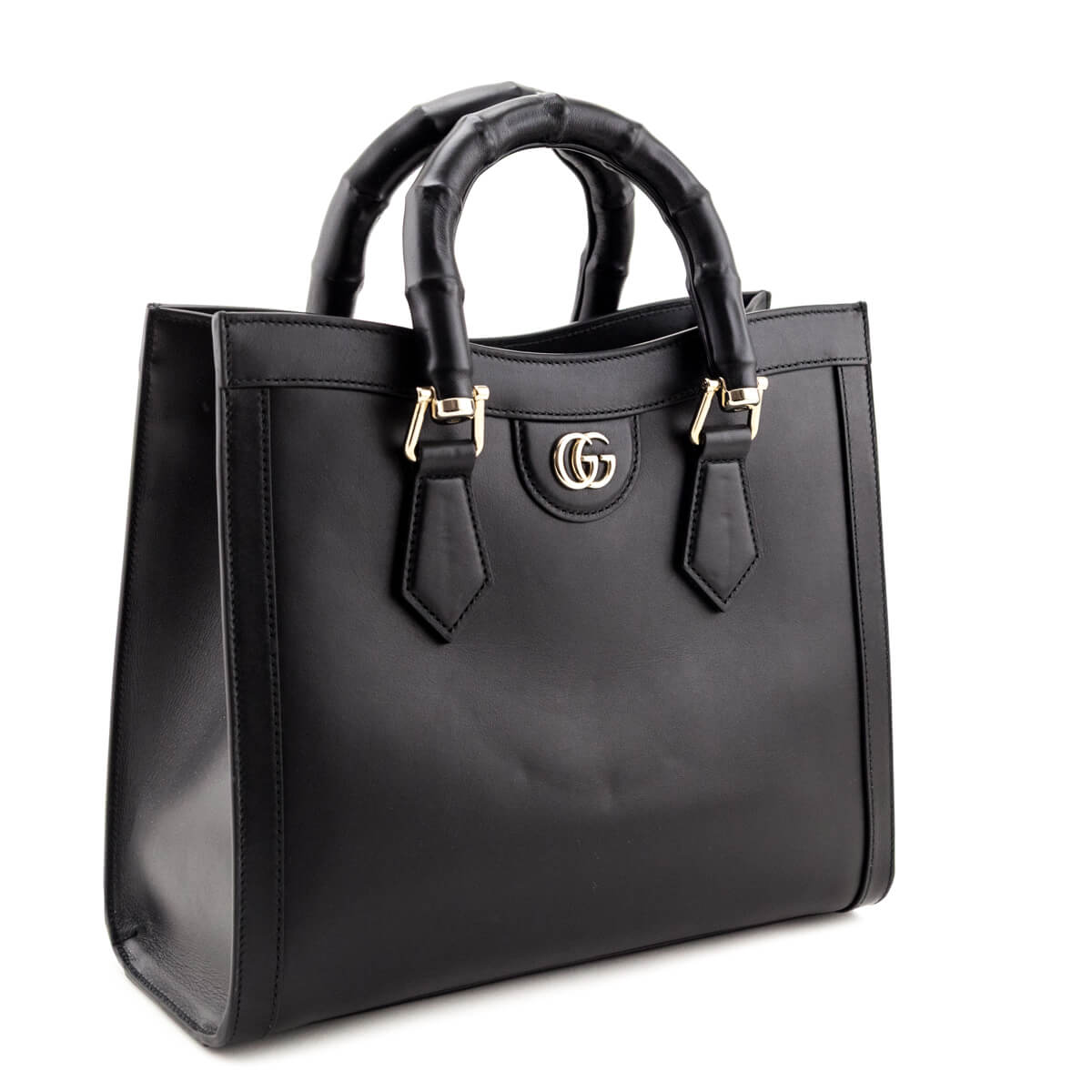 Gucci Black Sweetbread Calfskin Small Diana Tote Bag - Love that Bag etc - Preowned Authentic Designer Handbags & Preloved Fashions