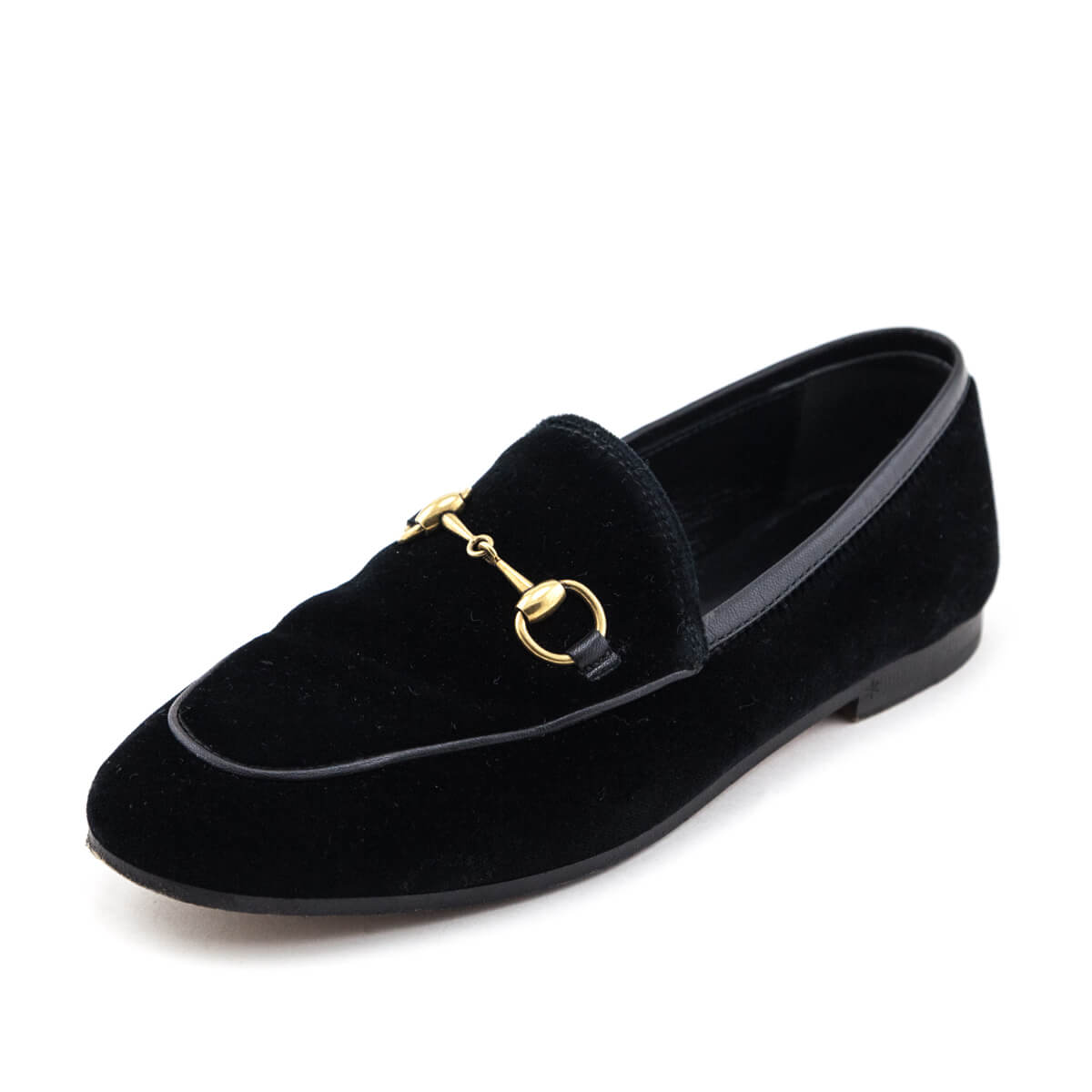 Gucci Black Velvet Horsebit Loafers Size US 5 | EU 35 - Love that Bag etc - Preowned Authentic Designer Handbags & Preloved Fashions