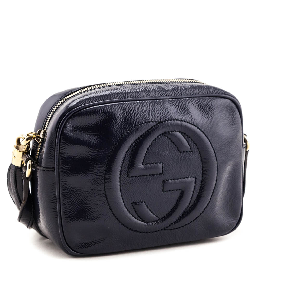 Gucci Blue Patent Soho Disco Bag - Love that Bag etc - Preowned Authentic Designer Handbags & Preloved Fashions