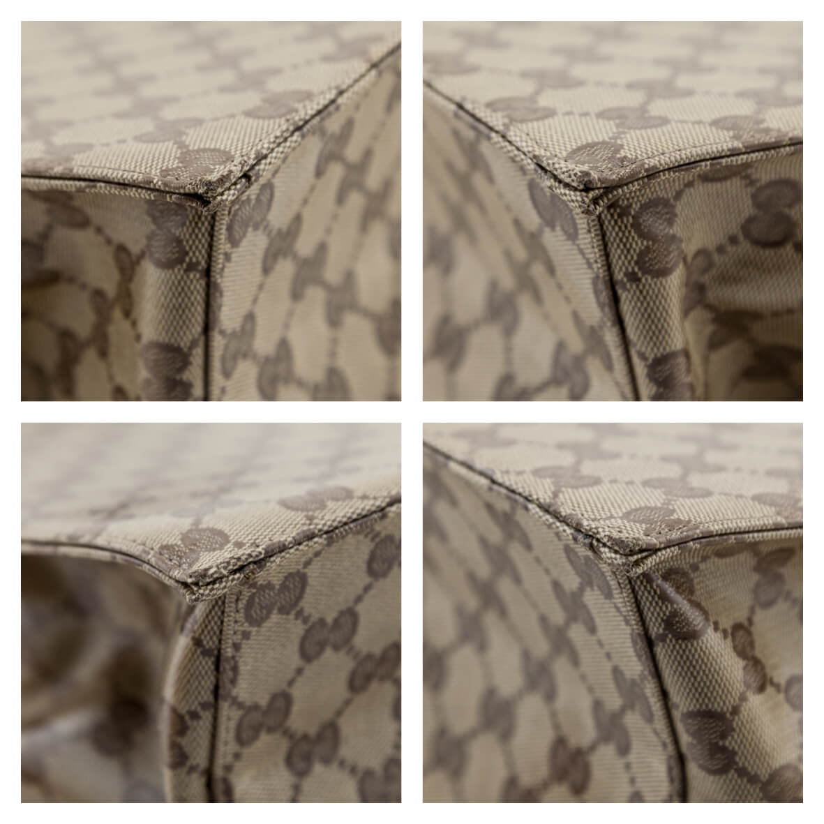Gucci Brown Crystal Monogram Large Tote