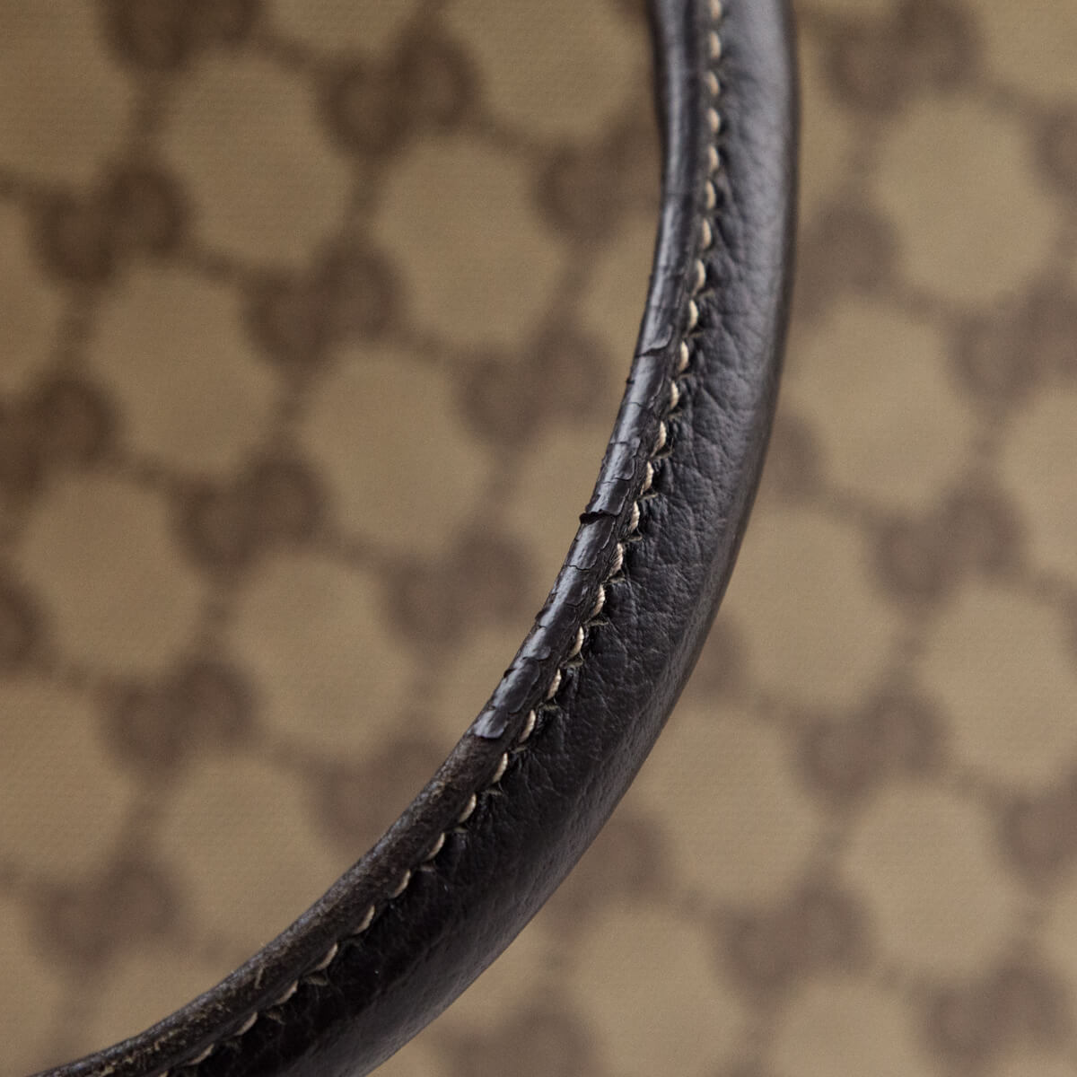 Gucci Brown Crystal Monogram Large Tote