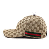 Gucci Brown GG Monogram Original Web Baseball Hat Size M - Love that Bag etc - Preowned Authentic Designer Handbags & Preloved Fashions