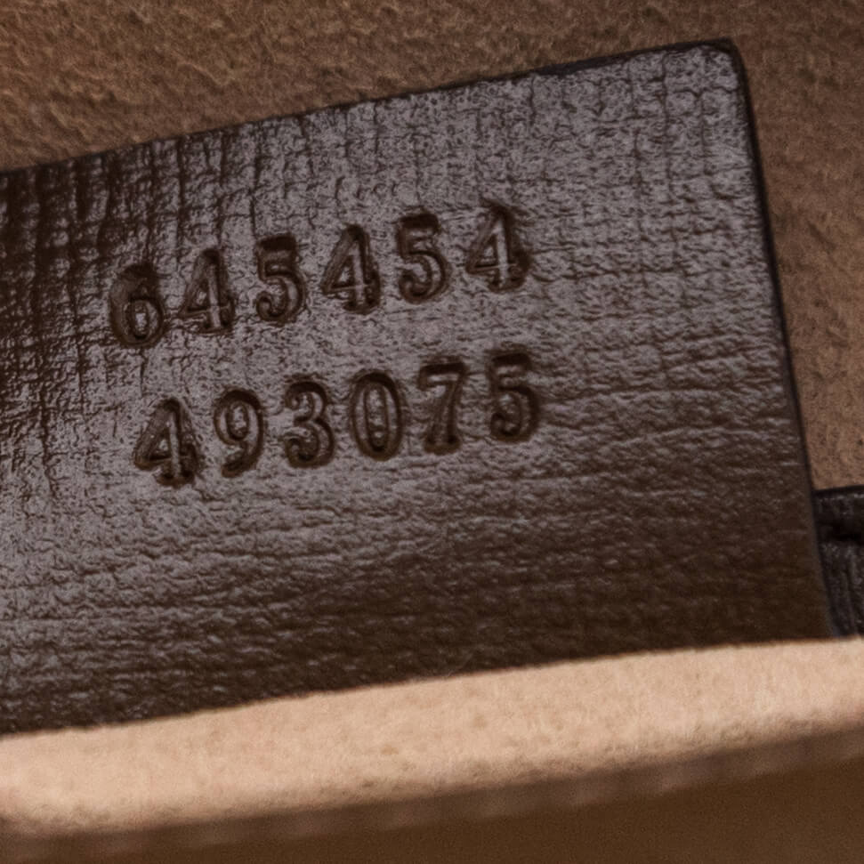 Gucci Brown GG Supreme Monogram Small Horsebit 1955 Shoulder Bag