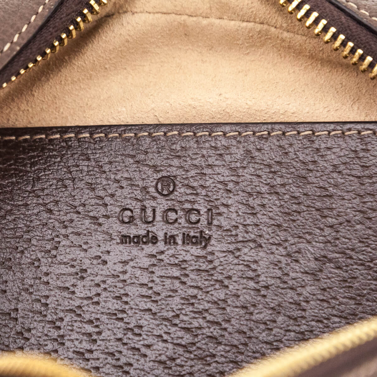 Gucci Brown GG Supreme Monogram Web Mini Ophidia Shoulder Bag - Love that Bag etc - Preowned Authentic Designer Handbags & Preloved Fashions