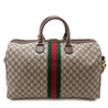 Gucci Brown Monogram GG Supreme Canvas Web Ophidia Medium Duffle Bag - Love that Bag etc - Preowned Authentic Designer Handbags & Preloved Fashions