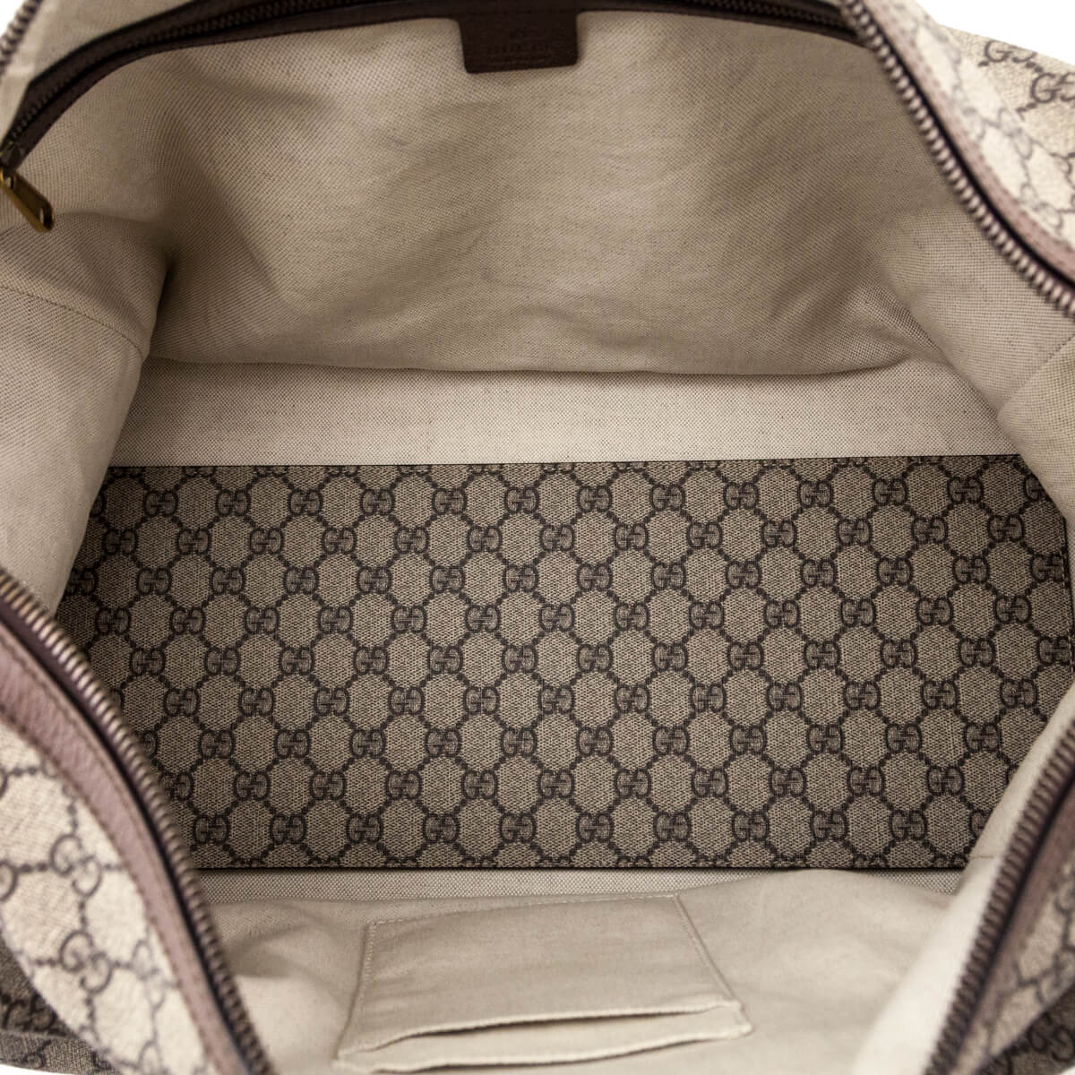 Gucci Brown Monogram GG Supreme Canvas Web Ophidia Medium Duffle Bag - Love that Bag etc - Preowned Authentic Designer Handbags & Preloved Fashions