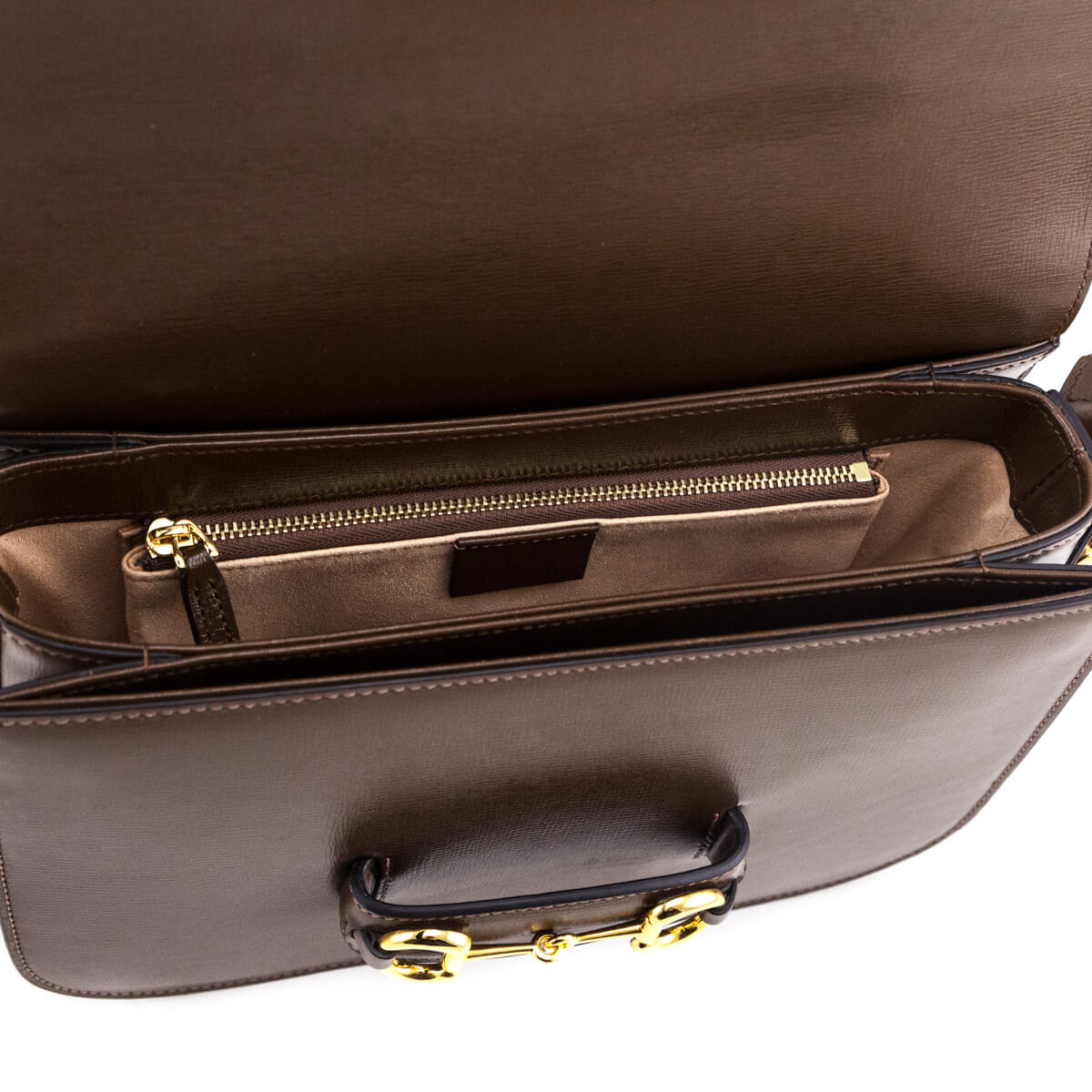 Gucci Brown Sugar Azalea Calfskin Horsebit 1955 Shoulder Bag