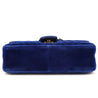 Gucci Cobalt Blue Velvet Matelasse Small GG Marmont Shoulder Bag - Love that Bag etc - Preowned Authentic Designer Handbags & Preloved Fashions