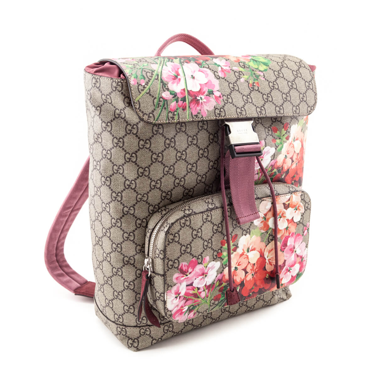 Gucci Dry Rose GG Supreme Monogram Blooms Backpack - Love that Bag etc - Preowned Authentic Designer Handbags & Preloved Fashions
