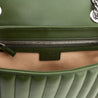 Gucci Forest Green Calfskin Matelasse Aria Small GG Marmont Shoulder Bag - Love that Bag etc - Preowned Authentic Designer Handbags & Preloved Fashions
