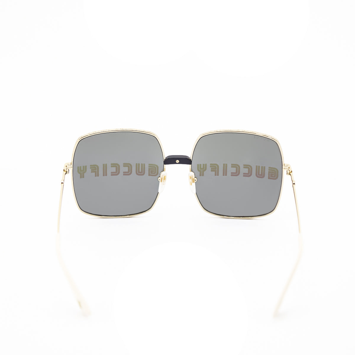 Gucci Gold-tone Guccify Logo Oversized Sunglasses - Love that Bag etc - Preowned Authentic Designer Handbags & Preloved Fashions