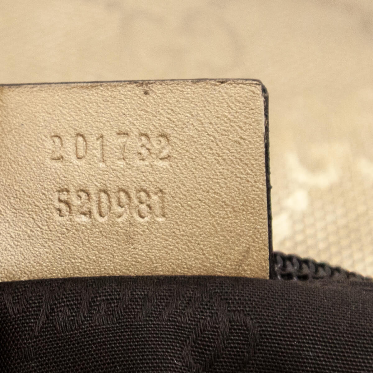 Gucci Gold Imprime Monogram Messenger Bag