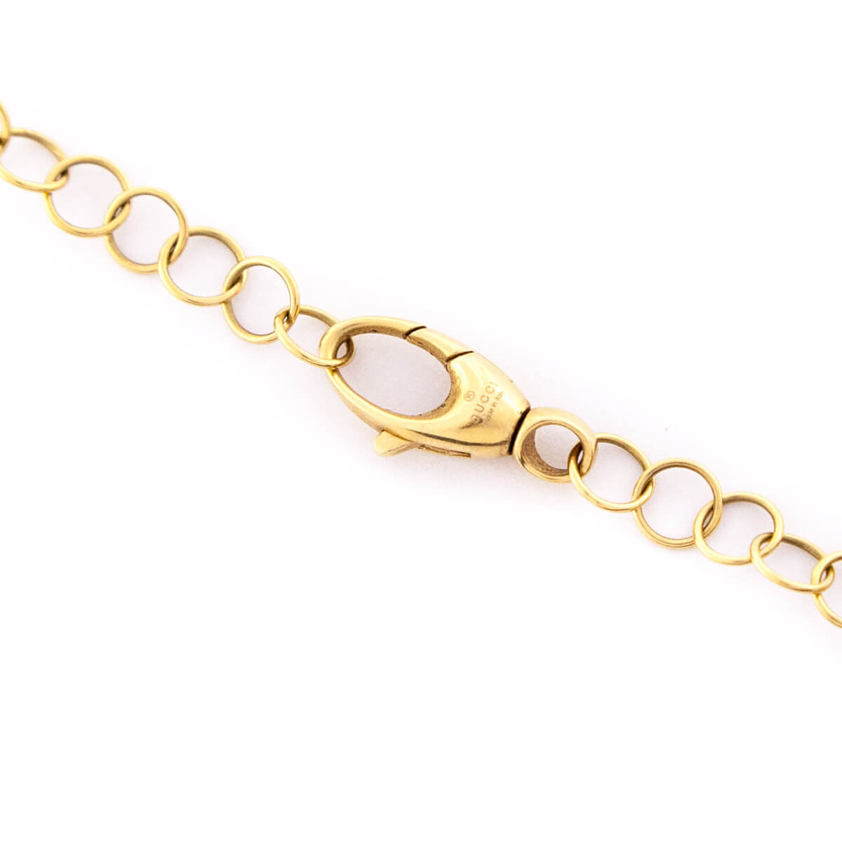 Gucci 18K Gold Sugilite Flora St.Tropez Pendant Necklace - Love that Bag etc - Preowned Authentic Designer Handbags & Preloved Fashions