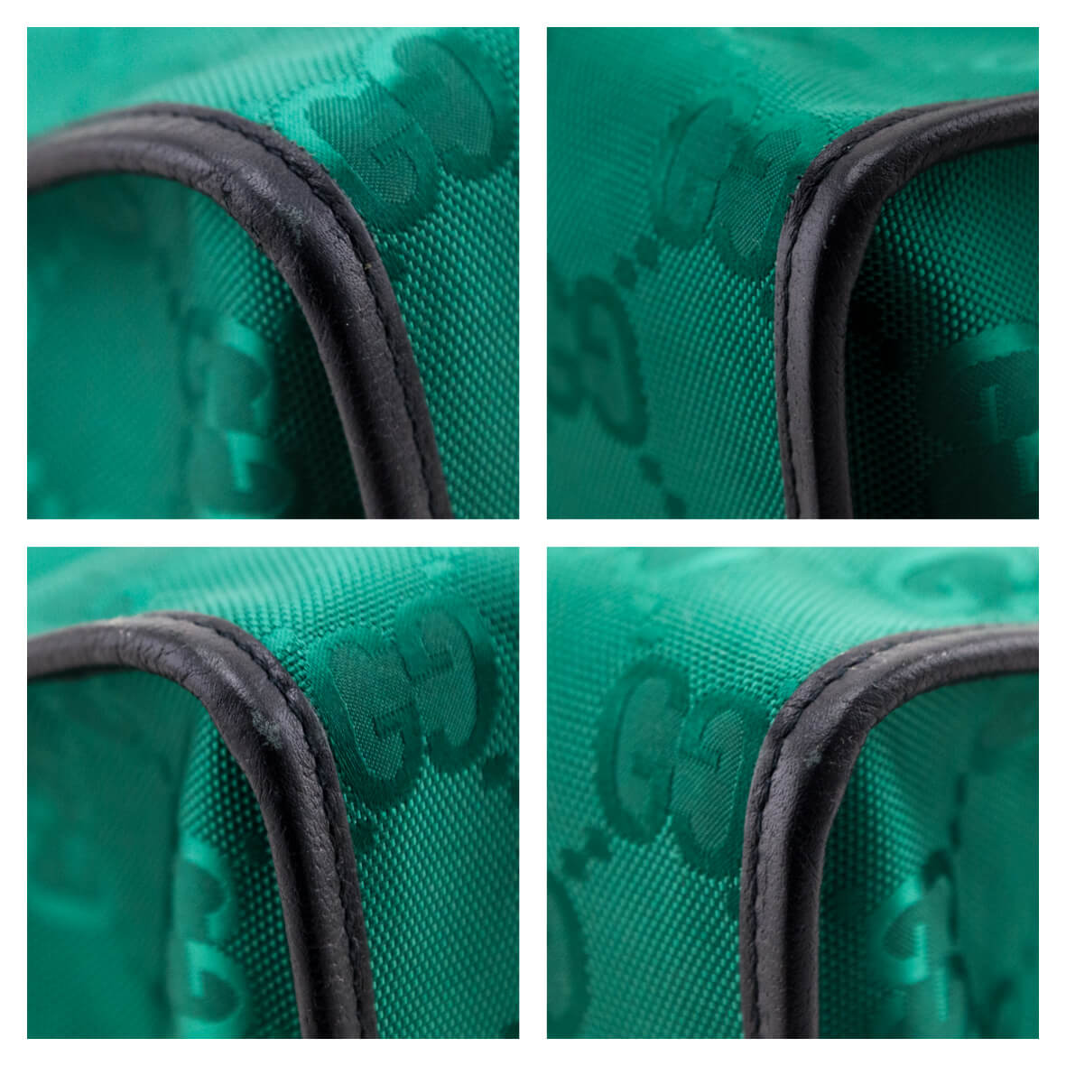 Gucci Green Econyl Nylon Monogram Large Off The Grid Tote Bag