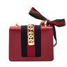 Gucci Hibiscus Red Calfskin Mini Sylvie Chain Shoulder Bag - Love that Bag etc - Preowned Authentic Designer Handbags & Preloved Fashions