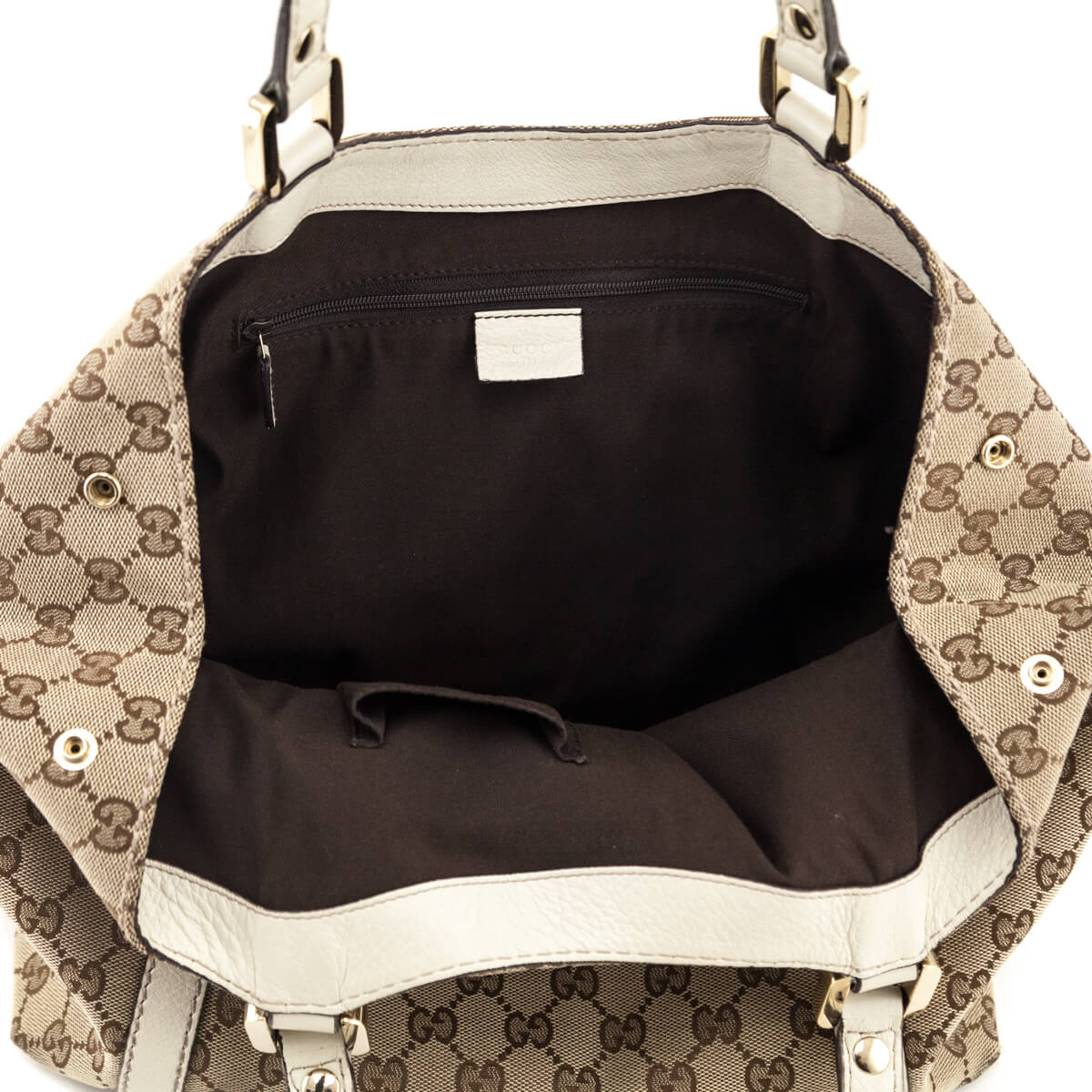 Gucci Monogram New Ladies Web Tote - Love that Bag etc - Preowned Authentic Designer Handbags & Preloved Fashions