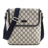 Gucci Navy GG Supreme Small Messenger Bag - Love that Bag etc - Preowned Authentic Designer Handbags & Preloved Fashions