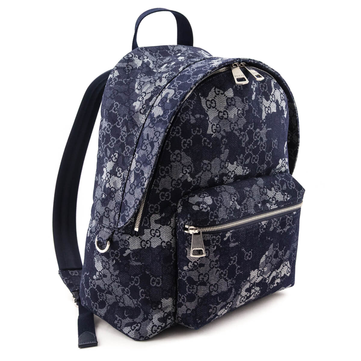 Gucci Navy Gucci GG Denim Large Backpack