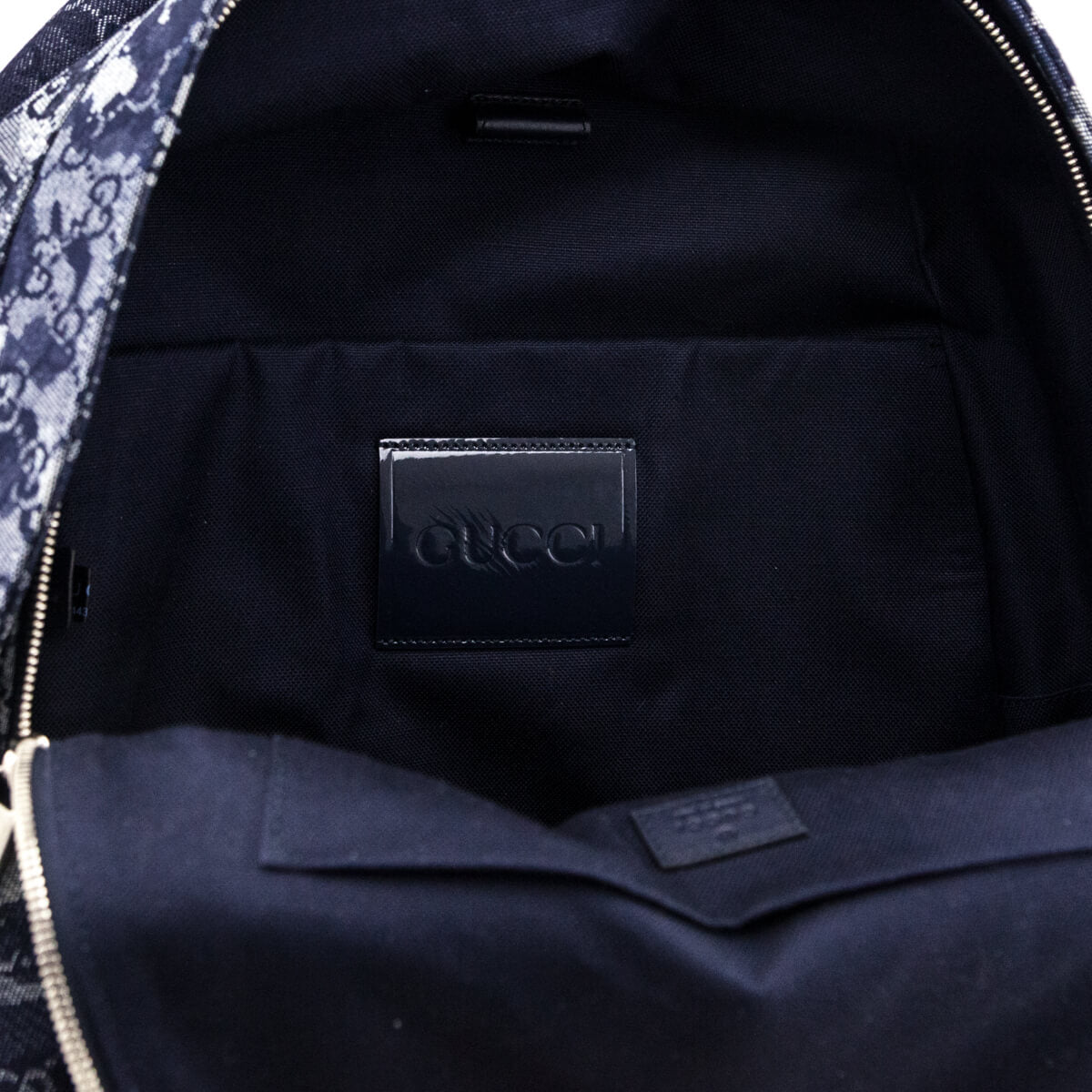 Gucci Navy Gucci GG Denim Large Backpack