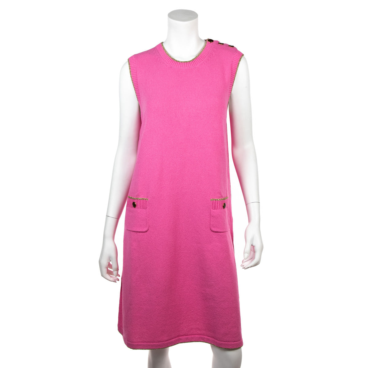 Gucci Pink Cotton Knit Sleeveless Dress Size XL - Love that Bag etc - Preowned Authentic Designer Handbags & Preloved Fashions