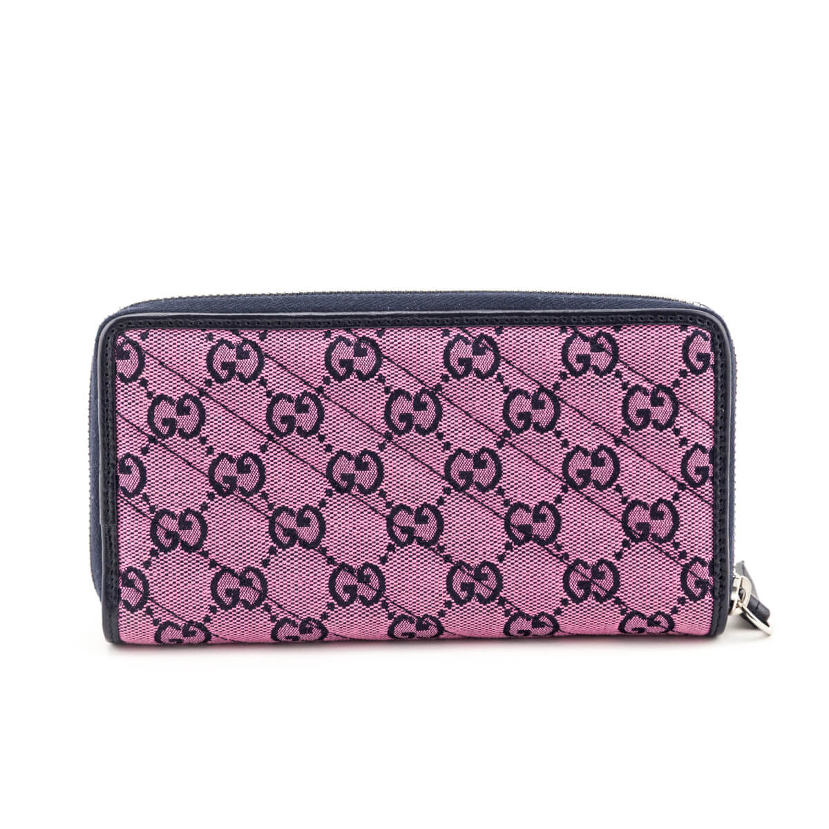 Gucci Pink Monogram Matelasse Diagonal Zip Around Wallet - Love that Bag etc - Preowned Authentic Designer Handbags & Preloved Fashions