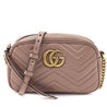 Gucci Porcelain Rose Calfskin Matelasse Small GG Marmont Chain Shoulder Bag - Love that Bag etc - Preowned Authentic Designer Handbags & Preloved Fashions