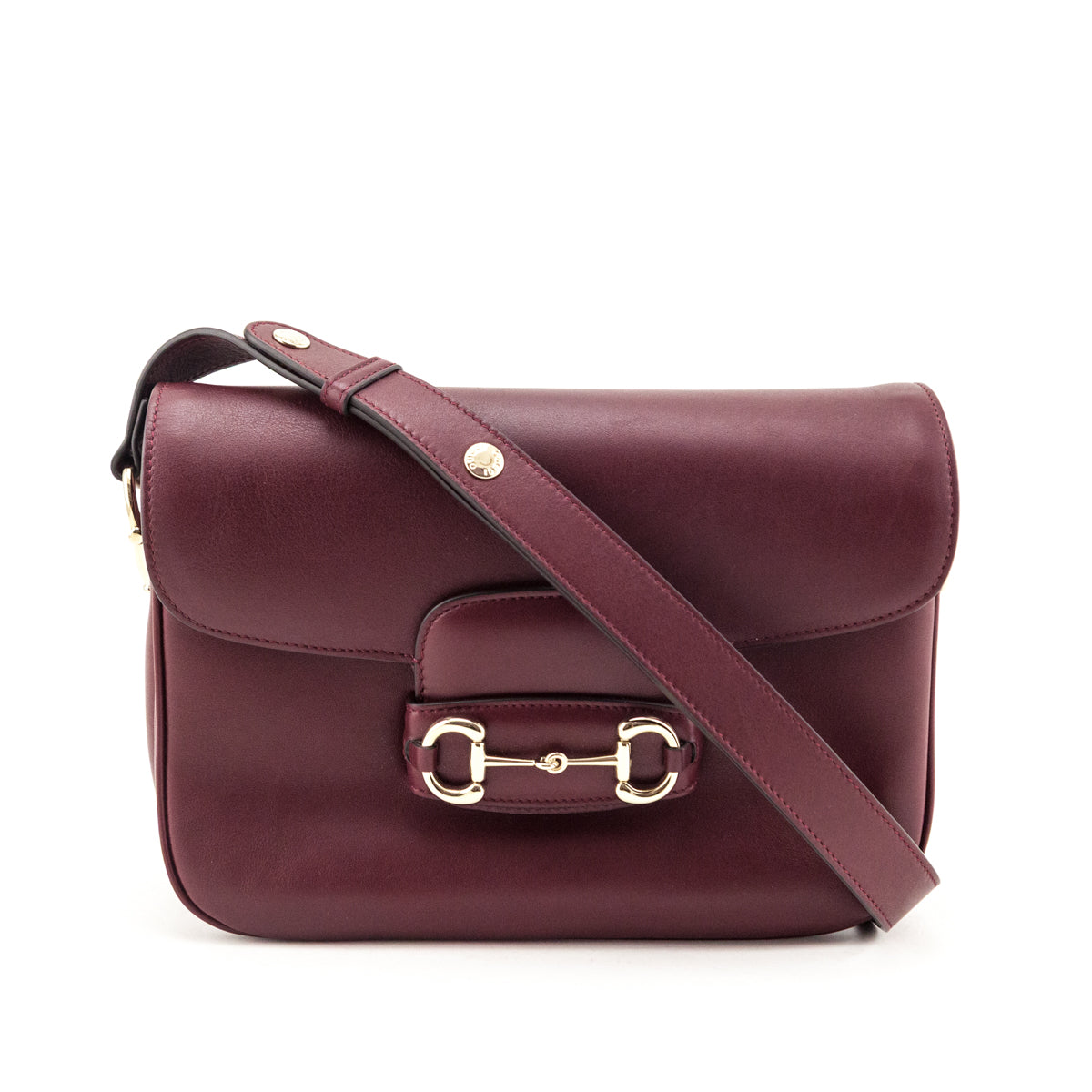 Gucci Red Arabella Calfskin Horsebit 1955 Soft Medium Shoulder Bag - Love that Bag etc - Preowned Authentic Designer Handbags & Preloved Fashions